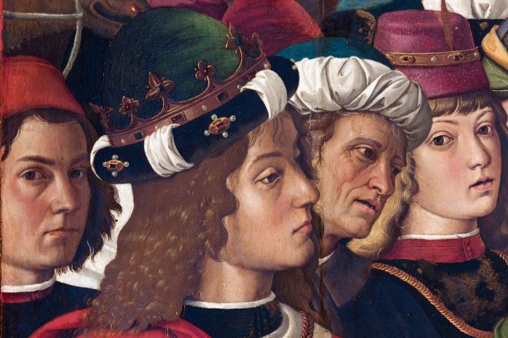 Pietro Perugino, Adorazione dei Magi, 1470-1473, Olio su tavola, 180 x 241 cm, Perugia, Galleria nazionale dell'Umbria