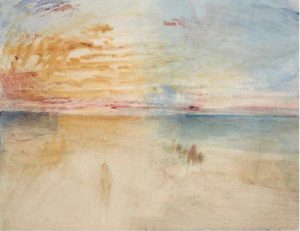 "Sunset on Wet Sand" (Tramonto sulla sabbia bagnata) - Joseph Mallord William Turner